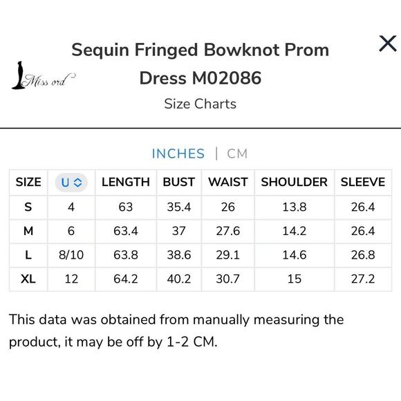 NEW Miss Ord Sequin Fringed Bowknot Dress Formal Cruise Women’s Sz XL 12 - Picture 4 of 14